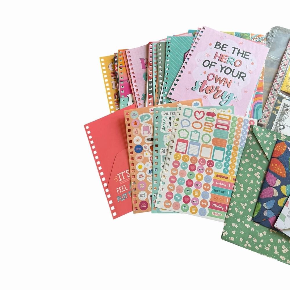 Mixed Scrapbook Sticker Ephemera Lot Junk Journal Planner Craft Paper Supplies - Picture 2 of 16